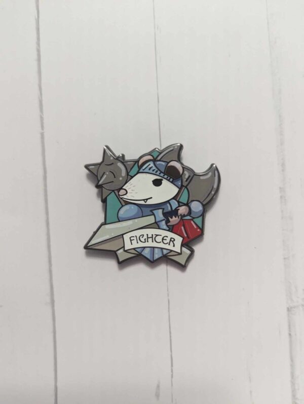 1.5" Fighter RPG Possum Enamel Pin