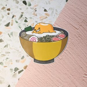 Droopy Egg Ramen Vinyl Sticker