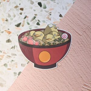 Ducks Ramen Vinyl Sticker