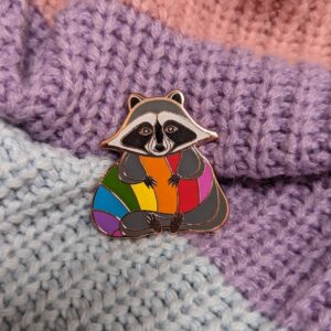 Pride Raccoon Enamel Pin