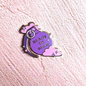 Ready To Blow Enamel Pin