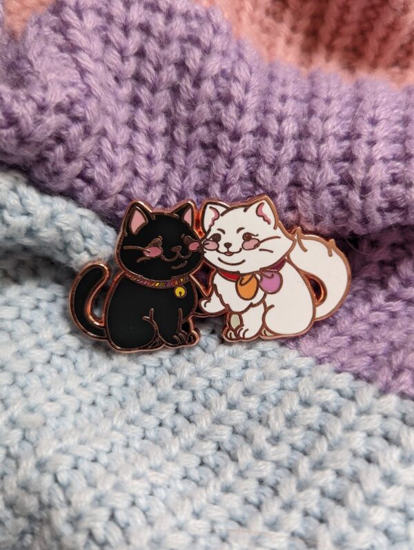 Lesbian Cats Enamel Pin