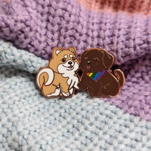 Pride Puppies Enamel Pin