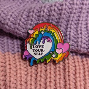 Love Yourself Rainbow Pride Enamel Pin