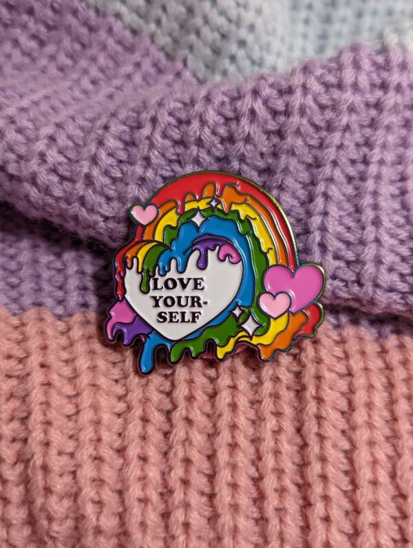 Love Yourself Rainbow Pride Enamel Pin