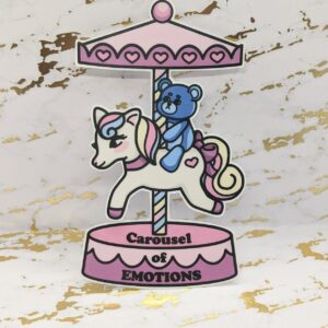Carousel of Emotions Bear Vinyl Sticker