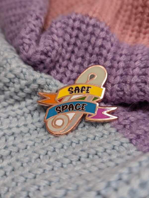 Safe Space Enamel Pin