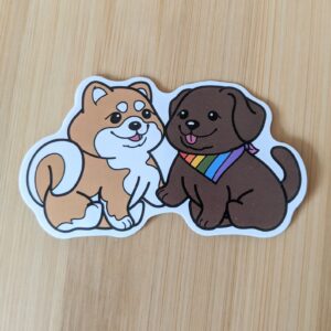 Pride Puppies LGBTQIA+ Pride Vinyl Sticker