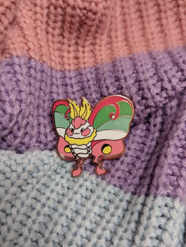 Abroromantic Luna Moth Enamel Pin