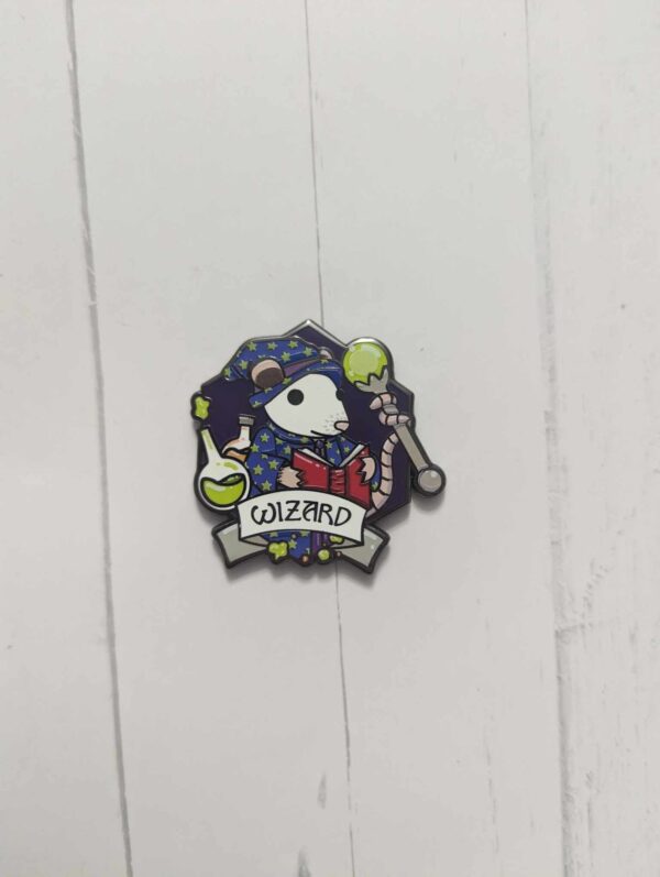 1.5" Wizard RPG Possum Enamel Pin