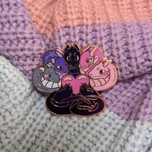 Omnisexual Hydra Enamel Pin