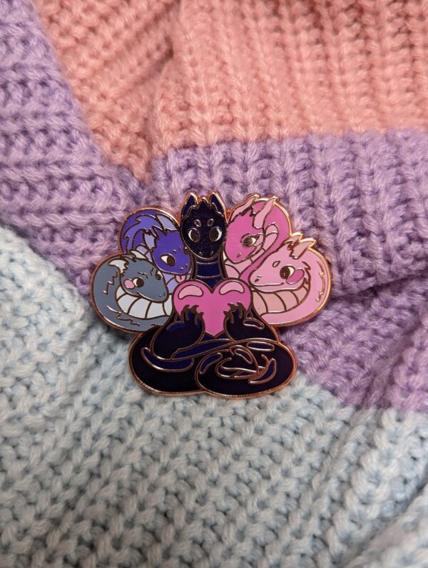 Omnisexual Hydra Enamel Pin