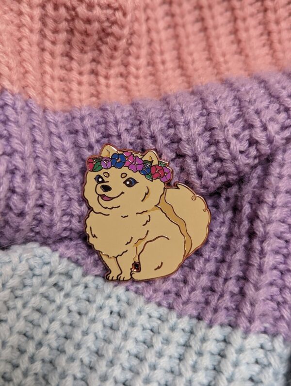 Bisexual Pride Dog Enamel Pin