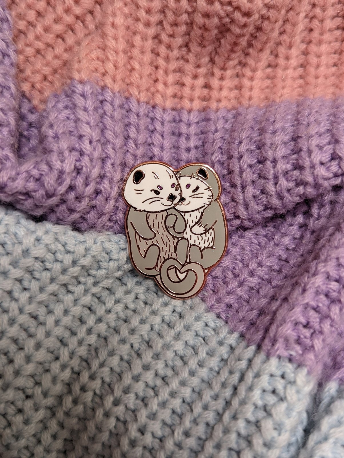 Demisexual Otters Enamel Pin