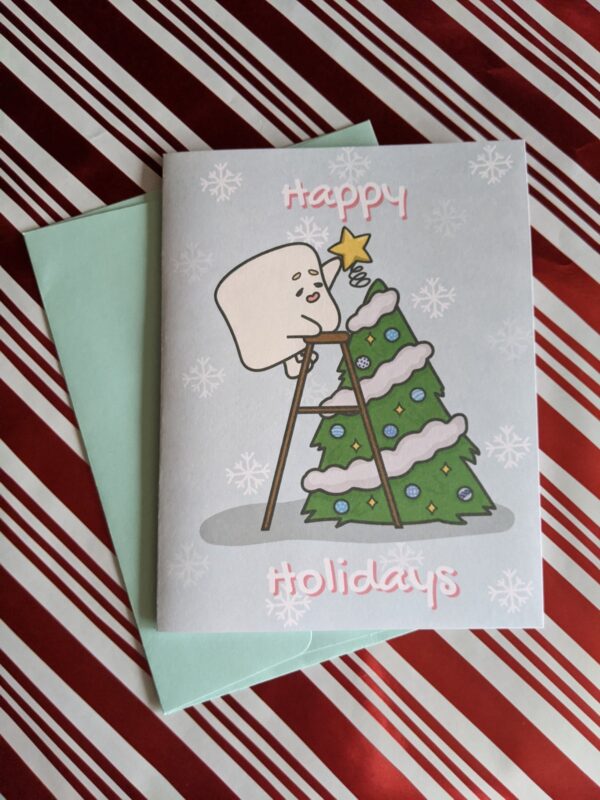 Marshmallow Holiday Greeting Card
