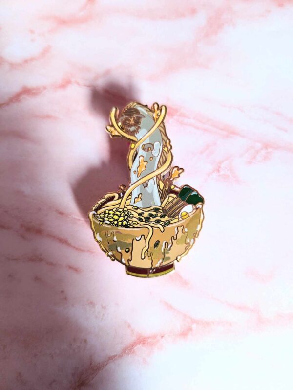 2" Onsen Spirit Ramen Bowl Enamel Pin