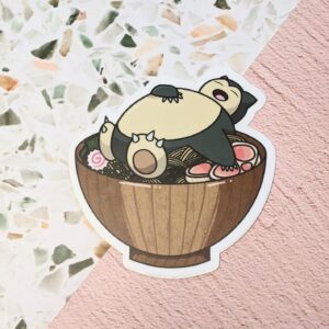 Sleepy Ramen Vinyl Sticker