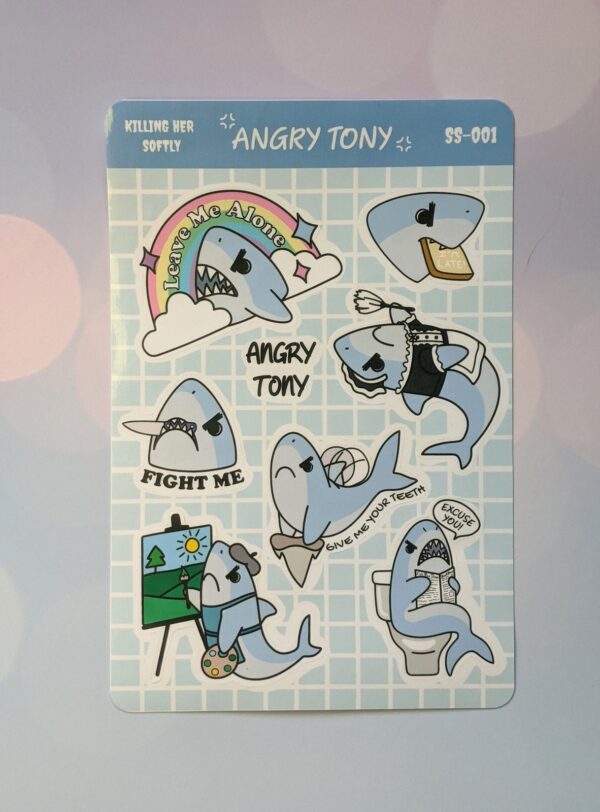 Angry Tony Sticker Sheet