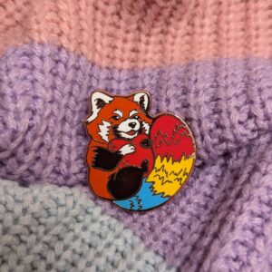 Pansexual Red Panda Enamel Pin