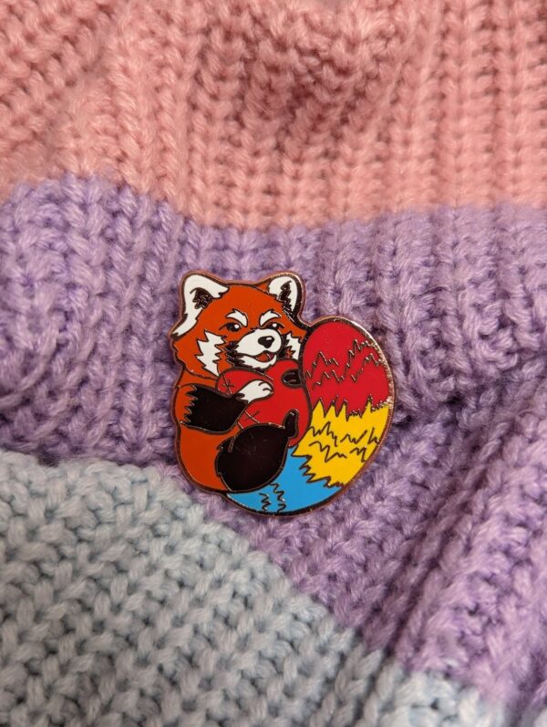 Pansexual Red Panda Enamel Pin