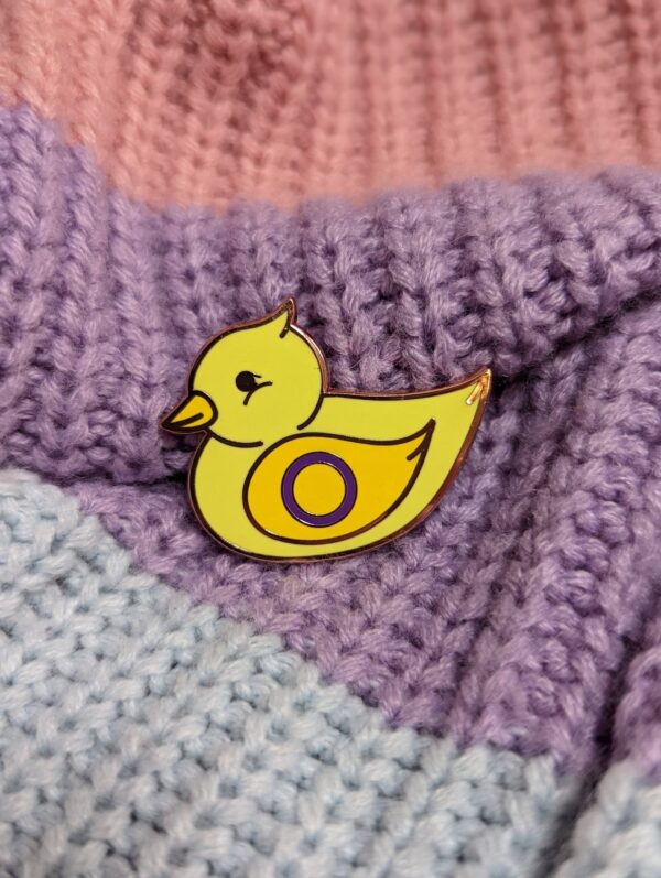 Intersex Duck Enamel Pin