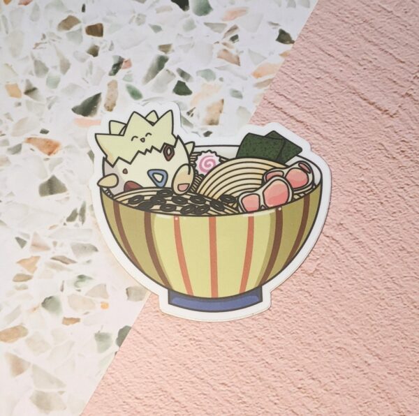 Happy Egg Ramen Vinyl Sticker