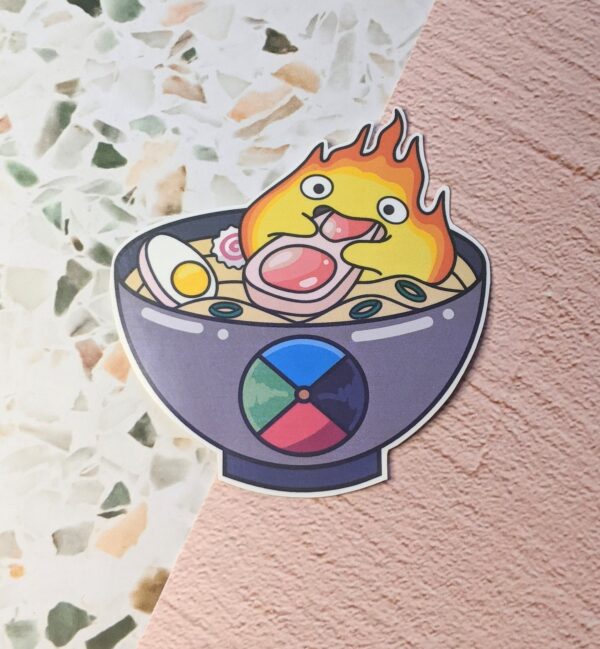 Flame Ramen Vinyl Sticker