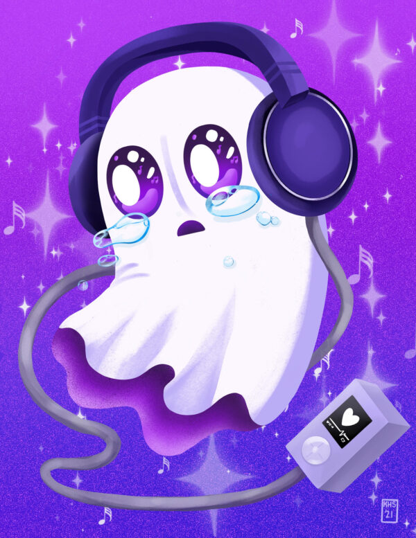 Sad Ghost Print