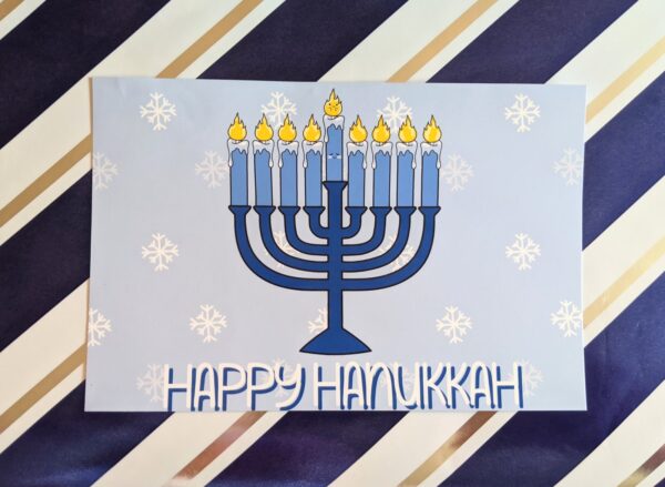 Happy Hanukkah Postcard
