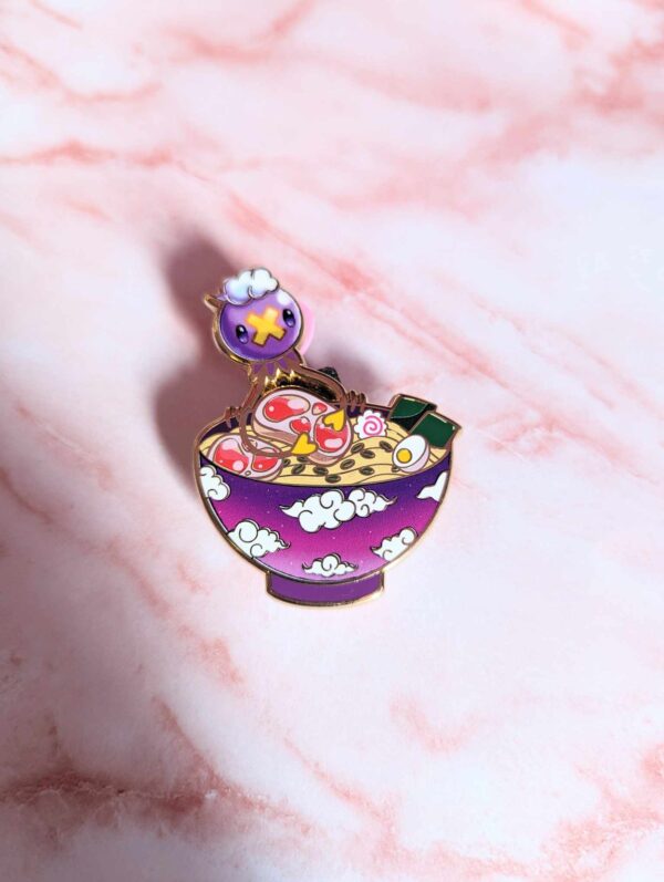 2" Balloon Ramen Bowl Enamel Pin