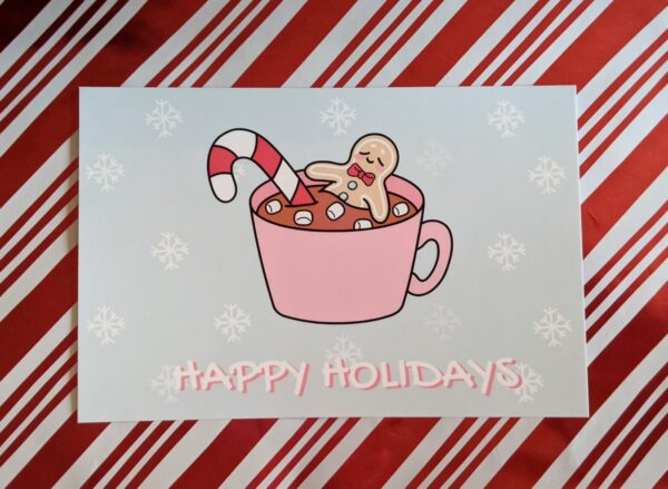 Hot Chocolate Happy Holidays Postcard