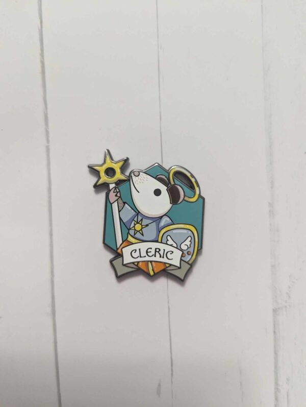 1.5" Cleric RPG Possum Enamel Pin