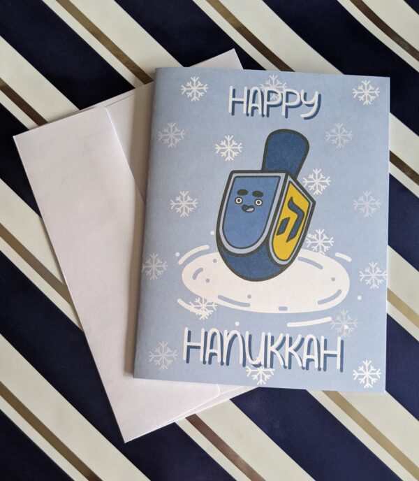 Dreidel Hanukkah Postcard