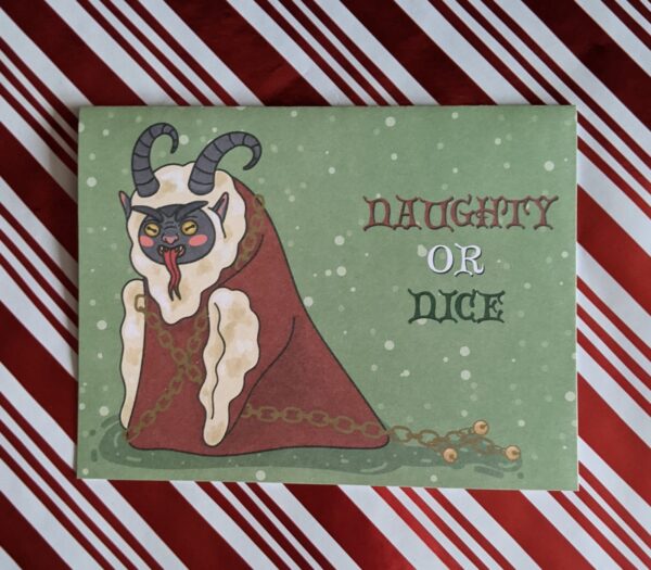 Krampus Greeting Card