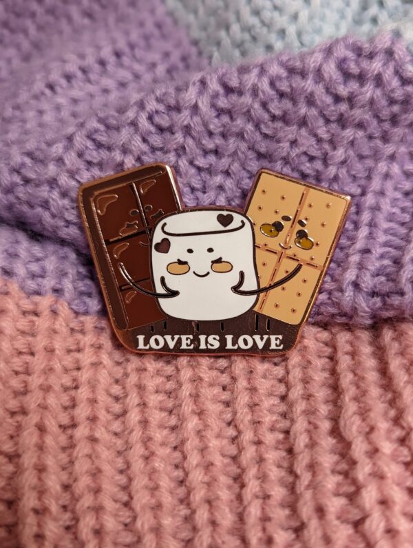 Love is Love S'mores Pride Enamel Pin