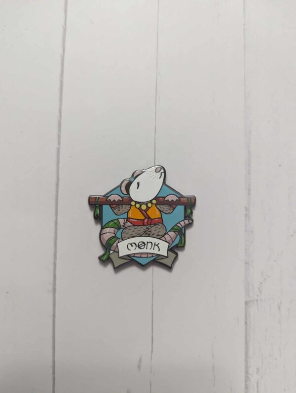 1.5" Monk RPG Possum Enamel Pin