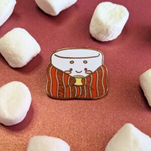 Cozy Marshmallow Enamel Pin