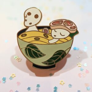 2" Spirits Ramen Bowl Enamel Pin