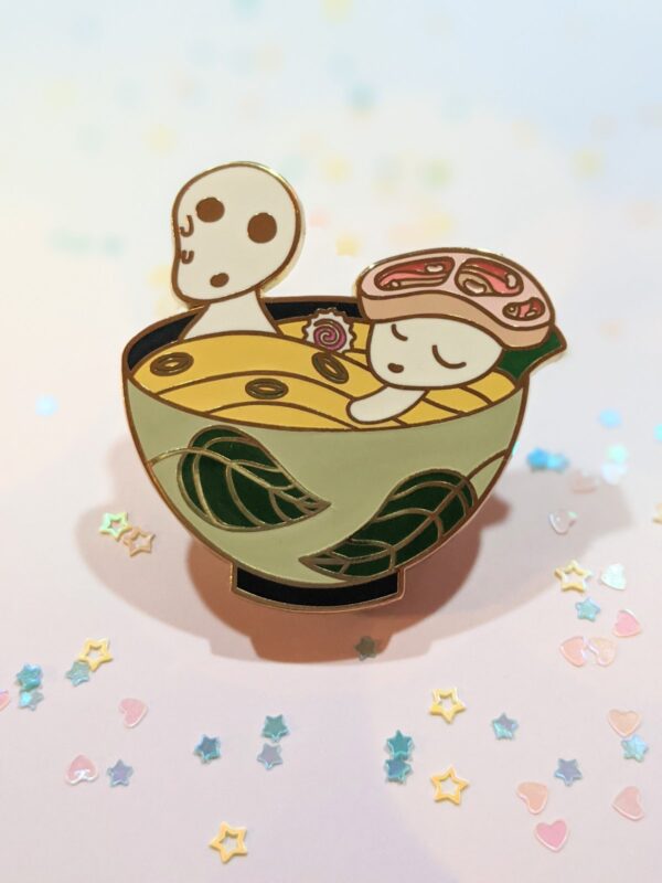 2" Spirits Ramen Bowl Enamel Pin