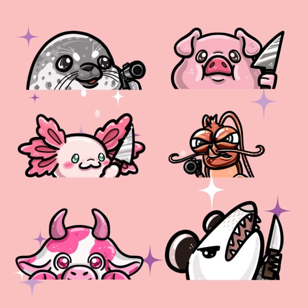 Cute Animal Peekers