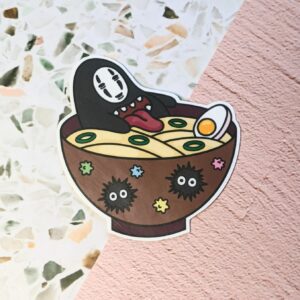 Spirit with Mask Ramen Vinyl Sticker