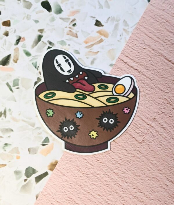 Spirit with Mask Ramen Vinyl Sticker
