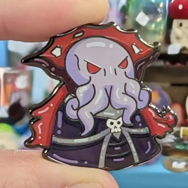 1.5" Evil Mind Sorcerer RPG Enemy Enamel Pin